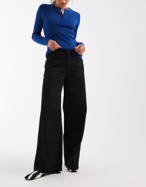 GAP baggy fit jeans in black wash - view 1