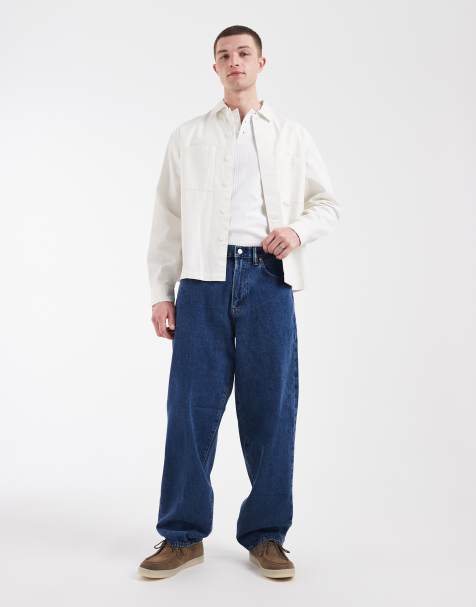 GAP baggy fit jeans in dark blue wash - view 1