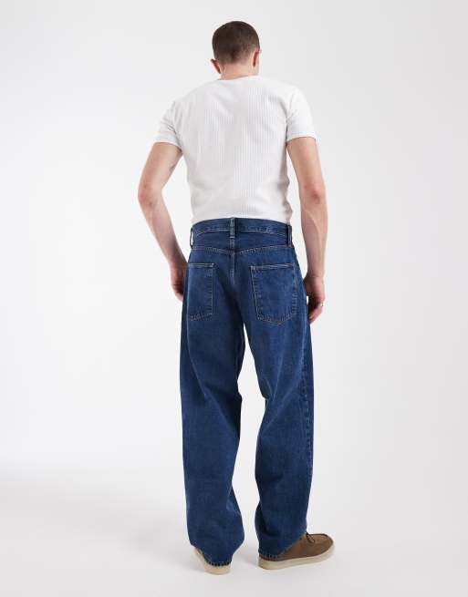 GAP baggy fit jeans in dark blue wash, 3 of 5