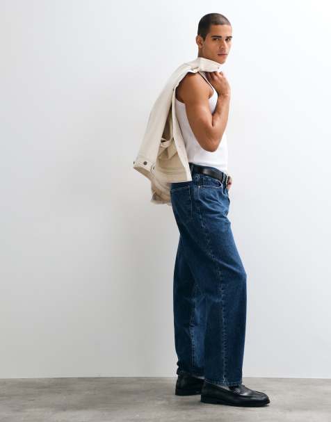 GAP baggy fit jeans in dark blue wash - view 1