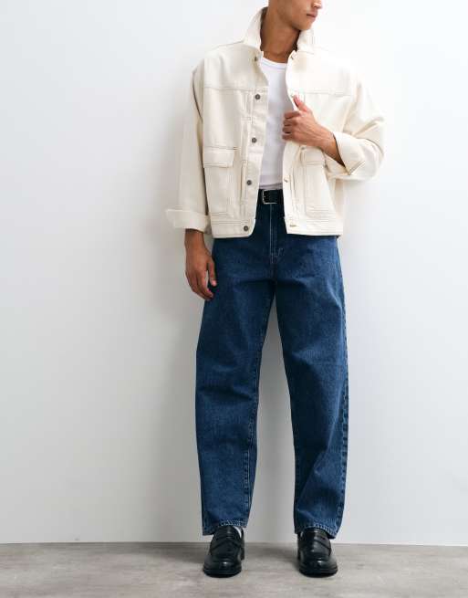 GAP baggy fit jeans in dark blue wash, 3 of 5