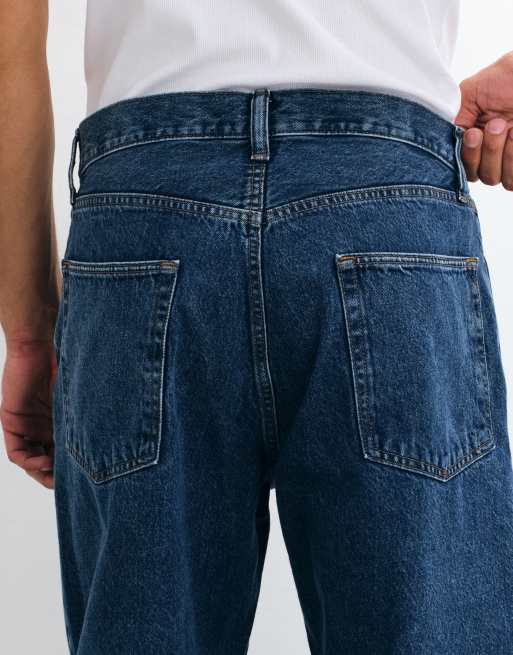 GAP baggy fit jeans in dark blue wash, 4 of 5