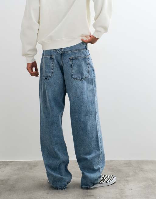 GAP Baggy fit jeans in light wash blue, 3 of 5