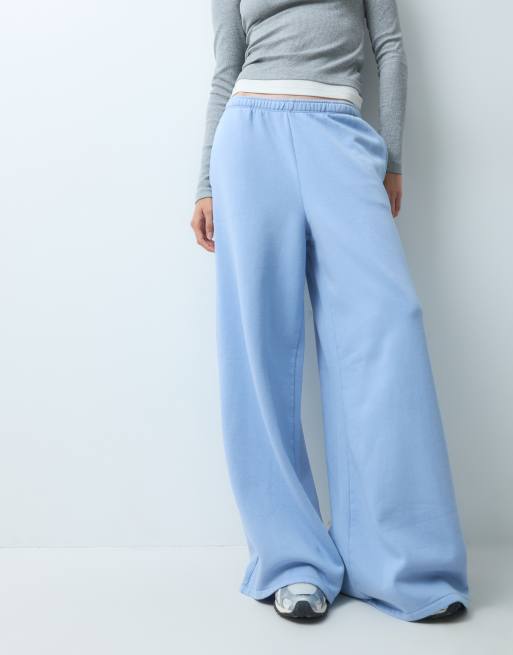 GAP baggy wide leg joggers in sky blue, 5 of 5