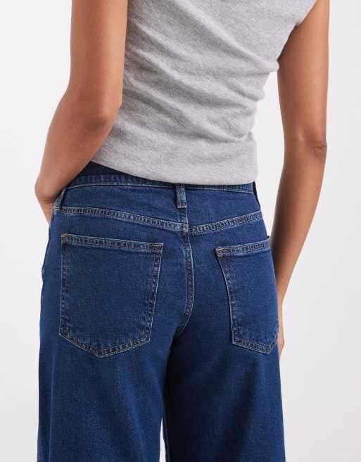 GAP barrel fit jeans in dark wash blue, 5 of 5