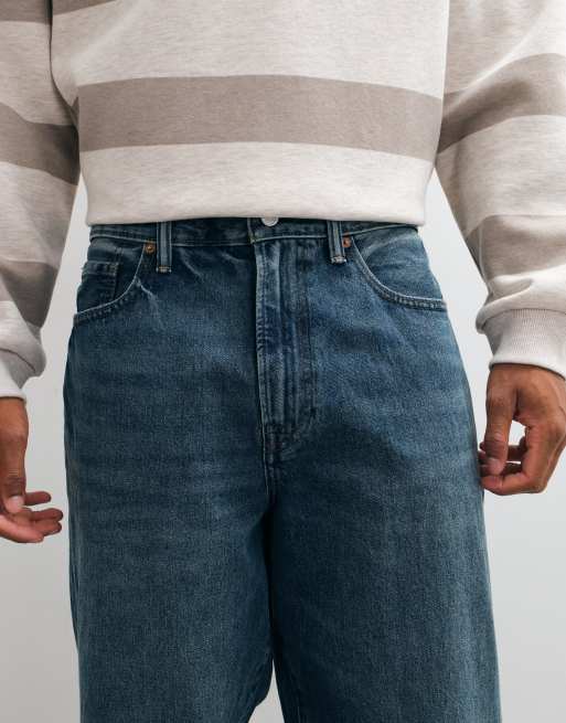 GAP barrel fit jeans in mid wash , 4 of 5