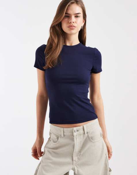 GAP basic cotton t-shirt in navy - view 1
