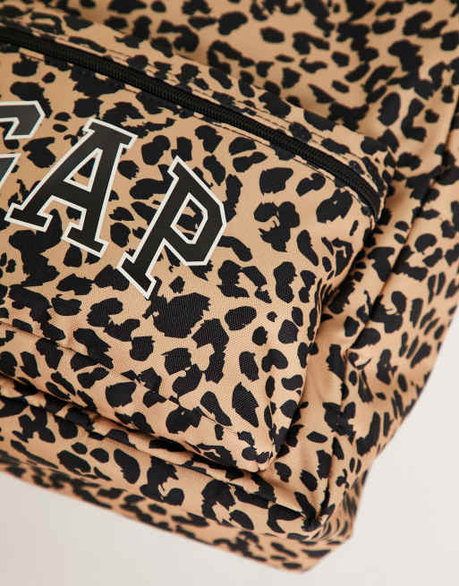 Gap leopard backpack hotsell