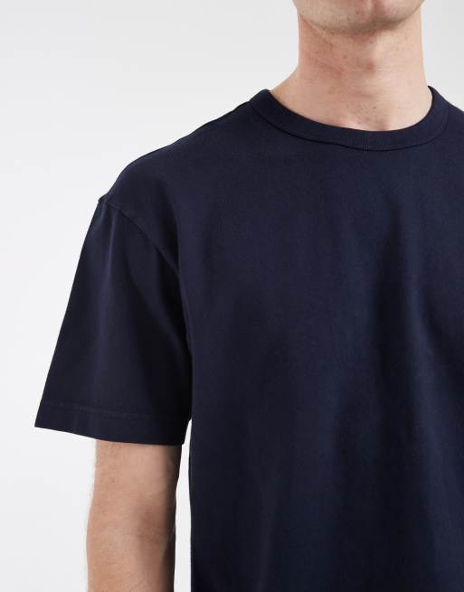 GAP boxy oversized heavy weight t-shirt in navy, 3 of 5