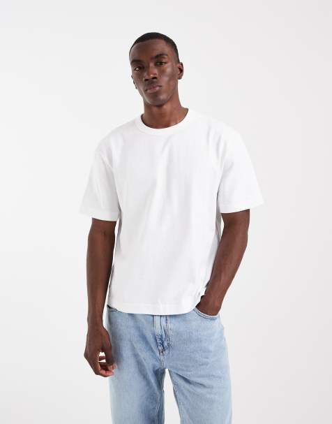 GAP boxy oversized heavy weight t-shirt in white - view 1