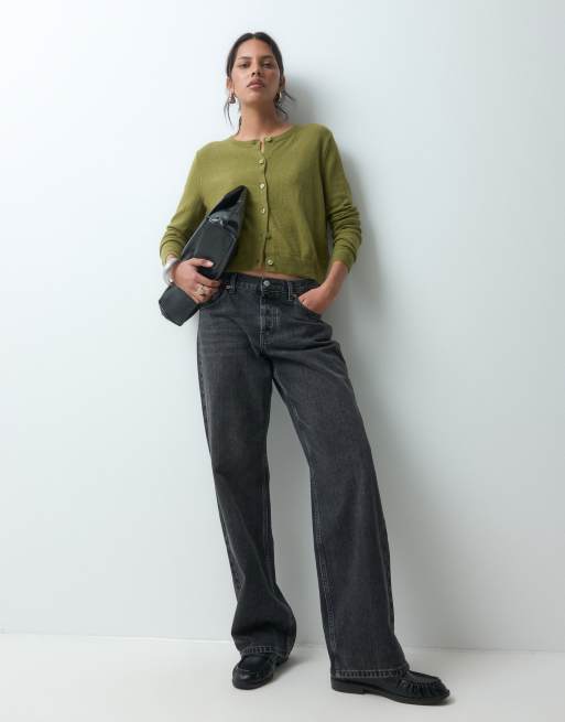 GAP Cashsoft knitted cardigan in green, 2 of 5