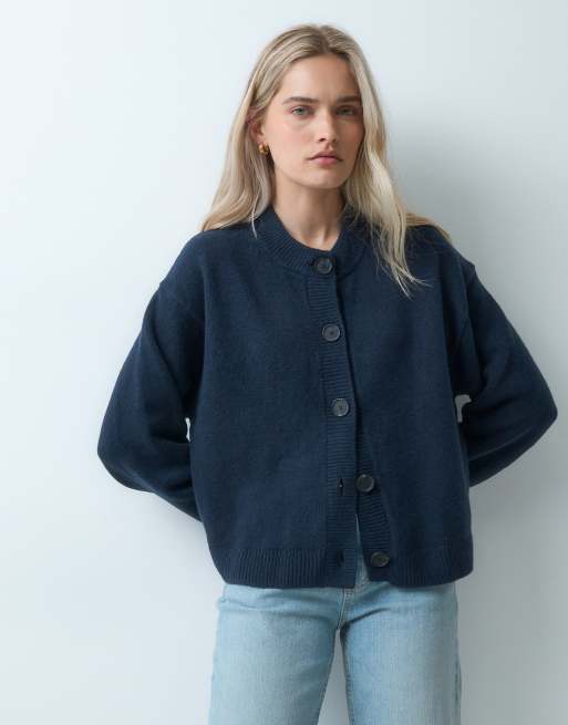 GAP Cashsoft knitted cardigan in navy, 3 of 4