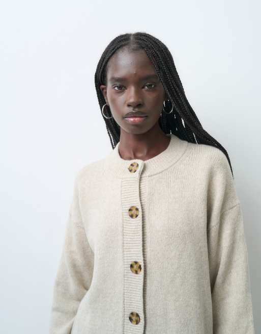 GAP Cashsoft knitted cardigan in stone beige , 4 of 4