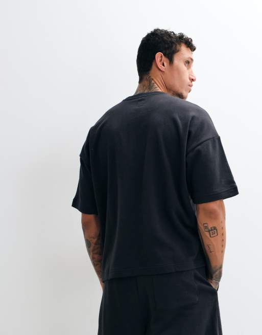 GAP chest logo baggy t-shirt co-ord in black, 5 of 5