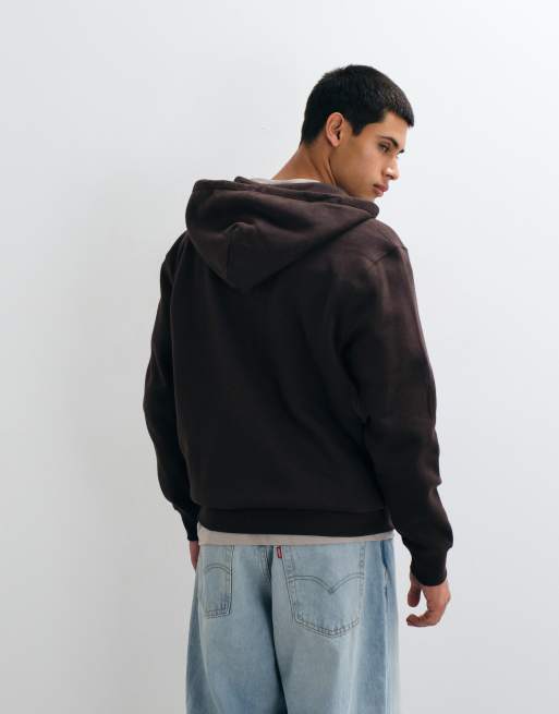 GAP chest logo hoodie in brown, 3 of 5