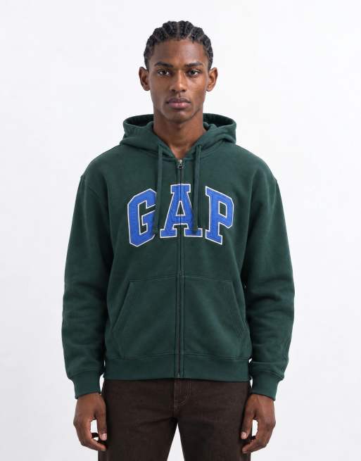 GAP chest logo hoodie in green, 7 of 9