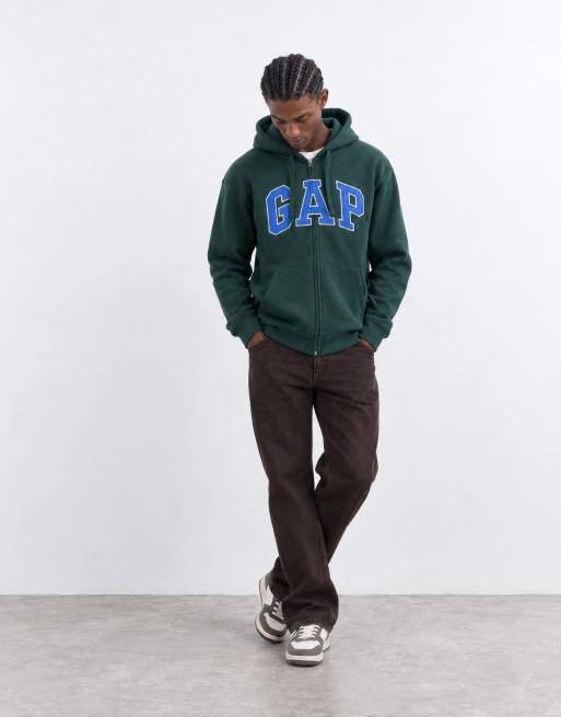 GAP chest logo hoodie in green, 9 of 9