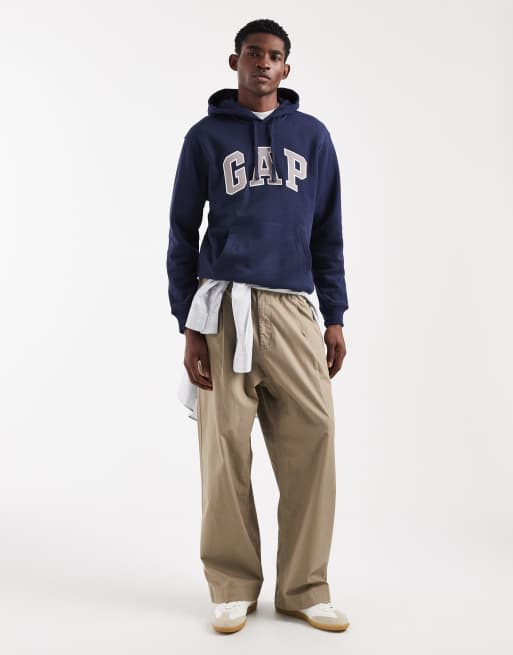GAP chest logo hoodie in navy, 2 of 5
