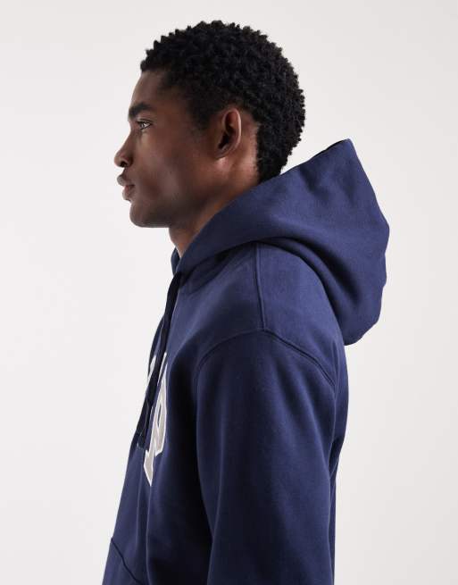 GAP chest logo hoodie in navy, 4 of 5