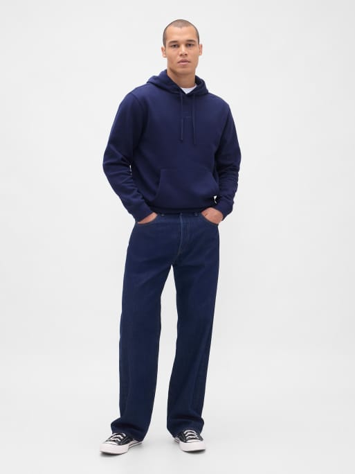 GAP chest logo hoodie in new navy, 2 of 4
