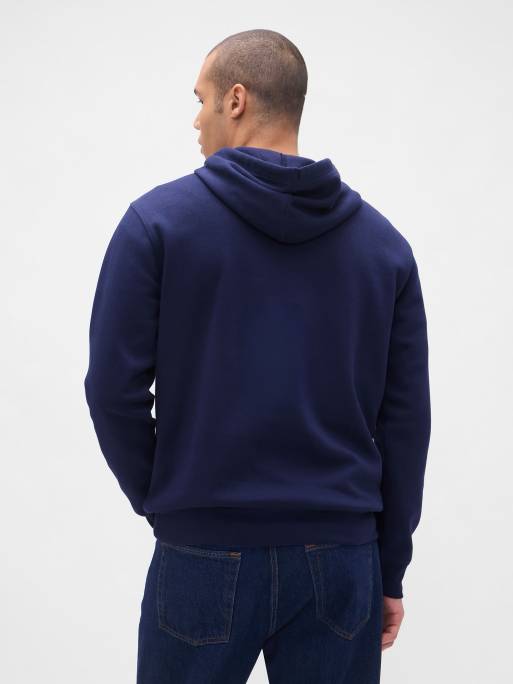 GAP chest logo hoodie in new navy, 4 of 4