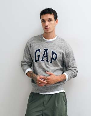 GAP chest logo sweatshirt in grey