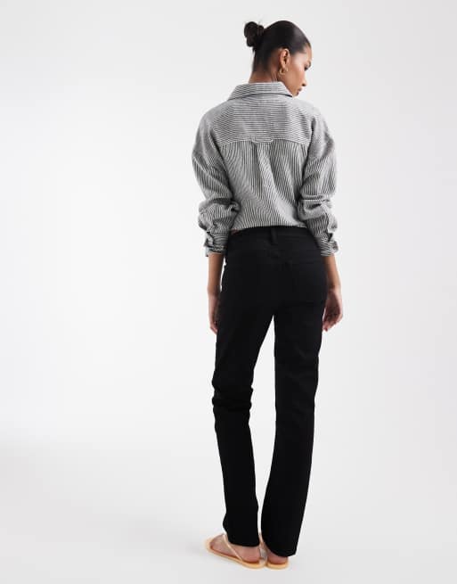 GAP classic straight leg jeans in black, 3 of 5