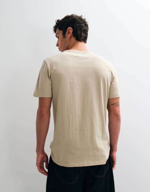 GAP classic t-shirt in beige, 4 of 5