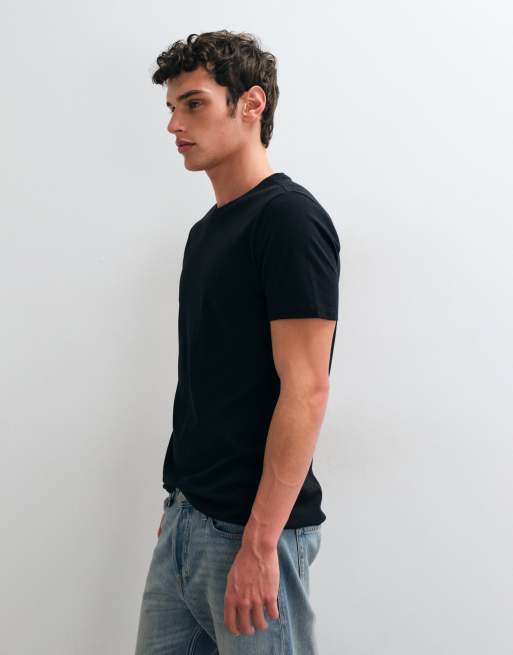 GAP classic t-shirt in black, 5 of 5