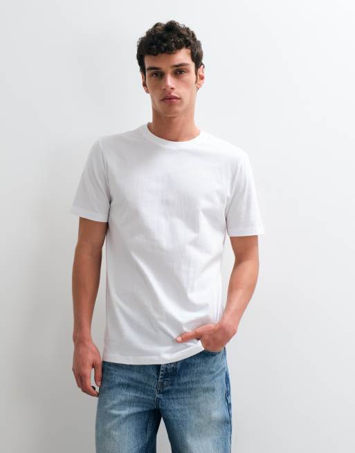 GAP classic t-shirt in white, 4 of 5