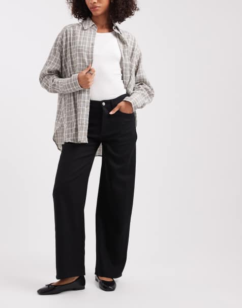 GAP co-ord linen mix trouser in black - view 1