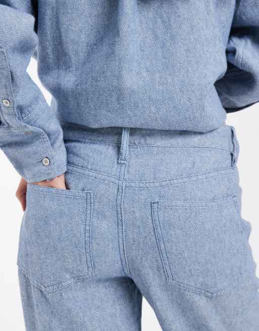 GAP co-ord linen mix trouser in blue, 4 of 5