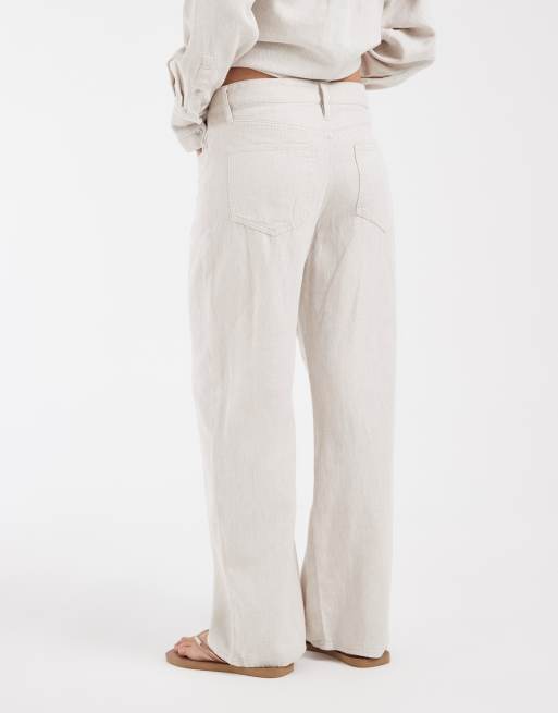 GAP co-ord linen mix trouser in ecru, 5 of 5