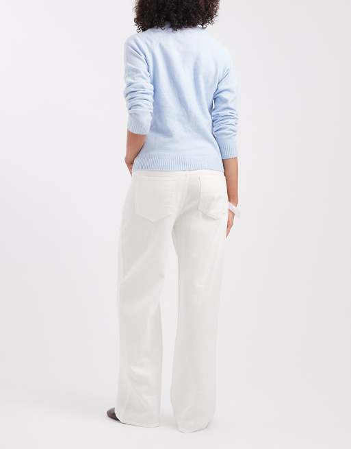 GAP co-ord linen mix trouser in white, 2 of 5