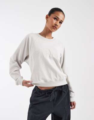 Gap Colleigate Logo Sweatshirt Co-ord In Grey