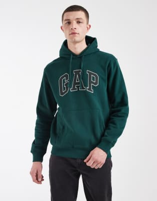 Gap Core Hoodie With Chest Logo In Green