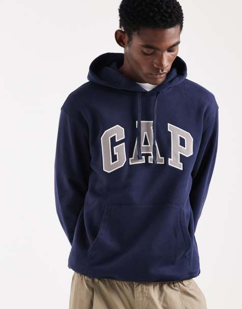 GAP core hoodie with chest logo in navy - view 1