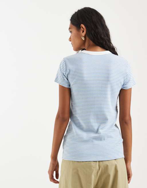 GAP cotton crew t-shirt in baby blue , 4 of 4