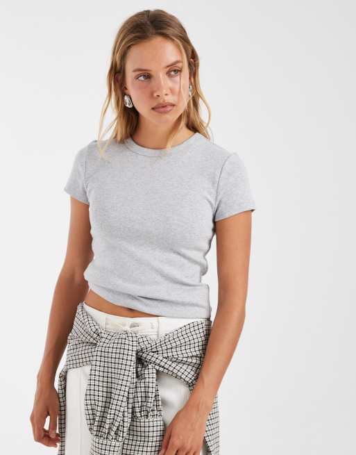GAP cotton crew t-shirt in grey, 2 of 4