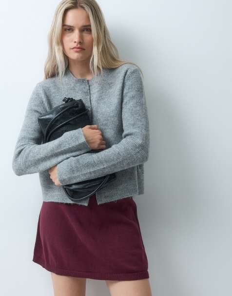 GAP cotton skort in burgundy - view 1