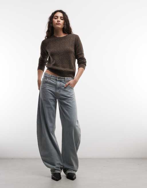GAP cotton sweater in leopard print, 2 of 4