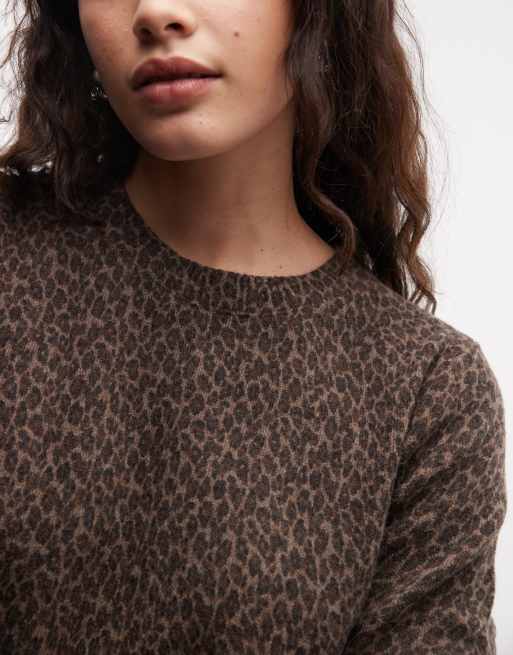 GAP cotton sweater in leopard print, 3 of 4