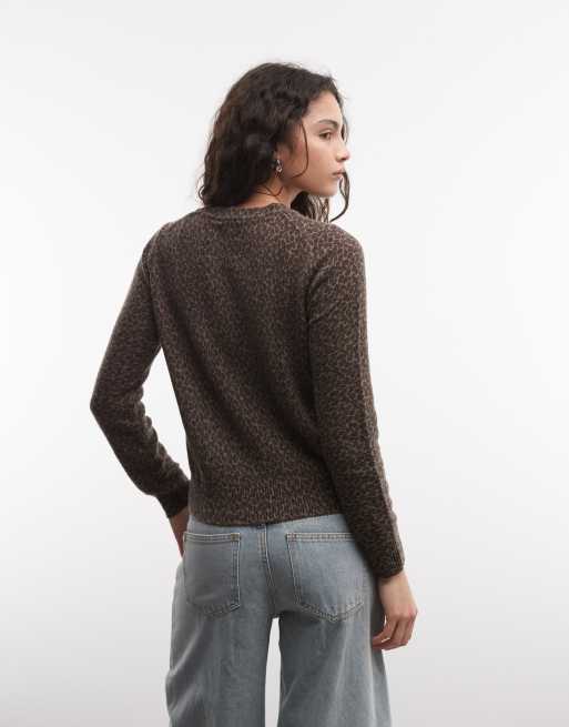 GAP cotton sweater in leopard print, 4 of 4