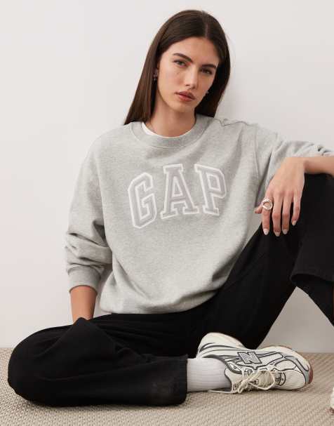 GAP crew neck jumper in grey - view 1