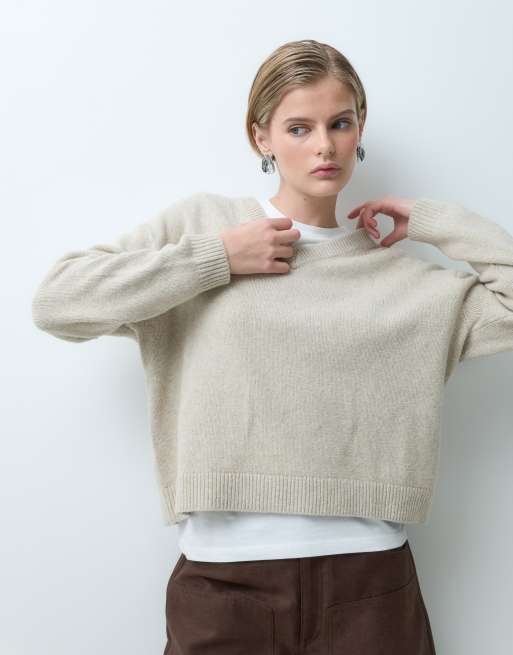 GAP crew neck pullover in beige, 5 of 5