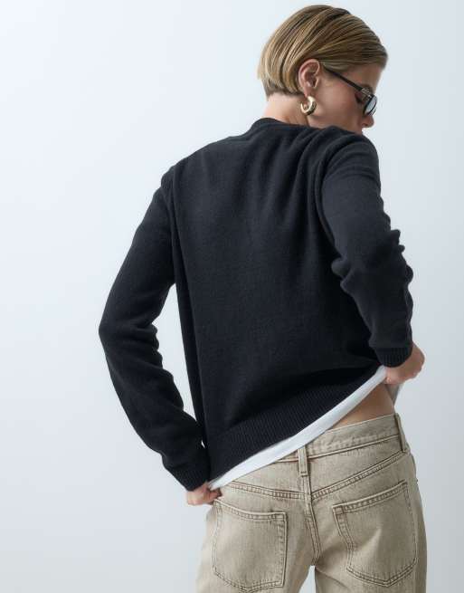 GAP crew neck pullover in black, 3 of 5