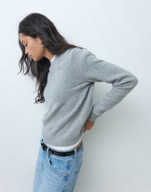 GAP crew neck pullover in grey, 3 of 5