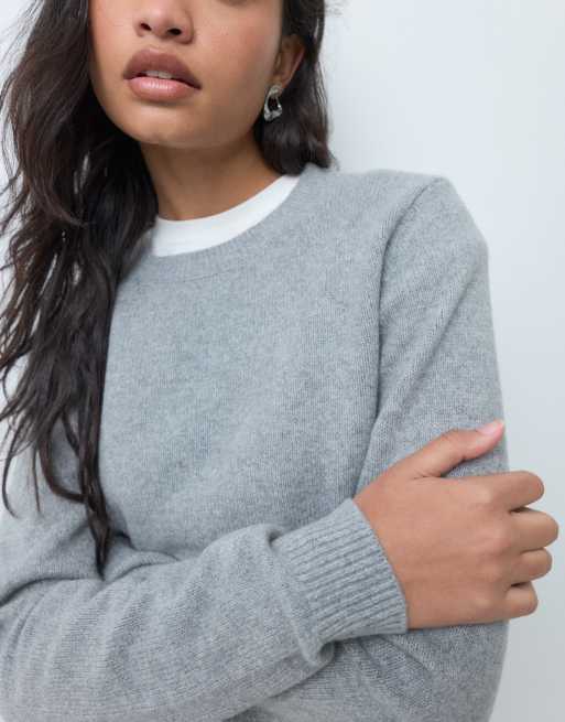 GAP crew neck pullover in grey, 4 of 5