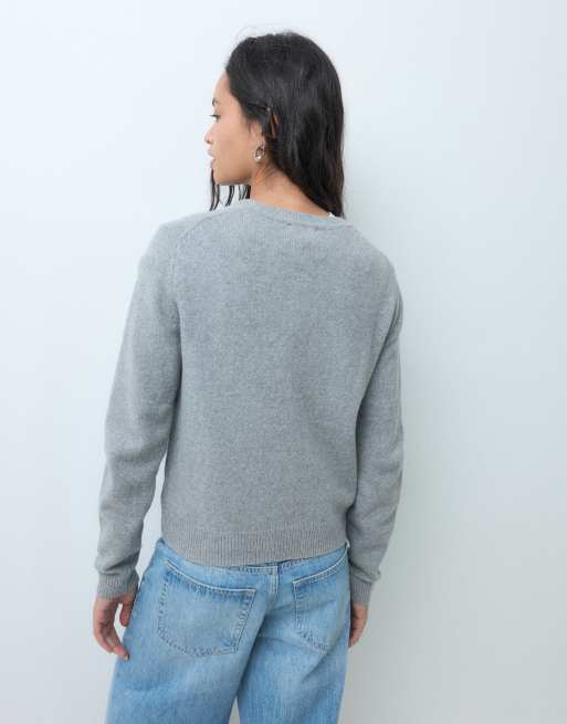 GAP crew neck pullover in grey, 5 of 5