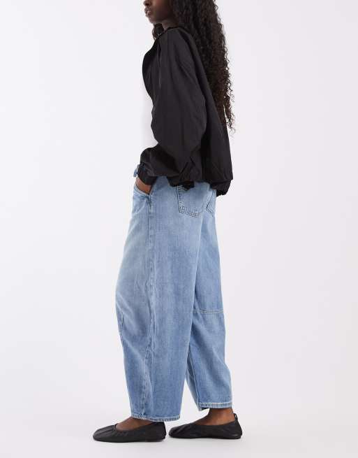 GAP dylan horseshoe jean in light wash blue, 3 of 5